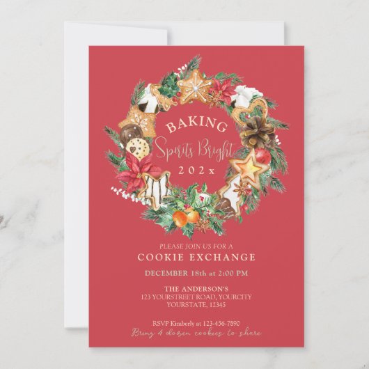 Gebakken met liefde Gingerbread Cookies uitwisseli Kaart (Voorkant)