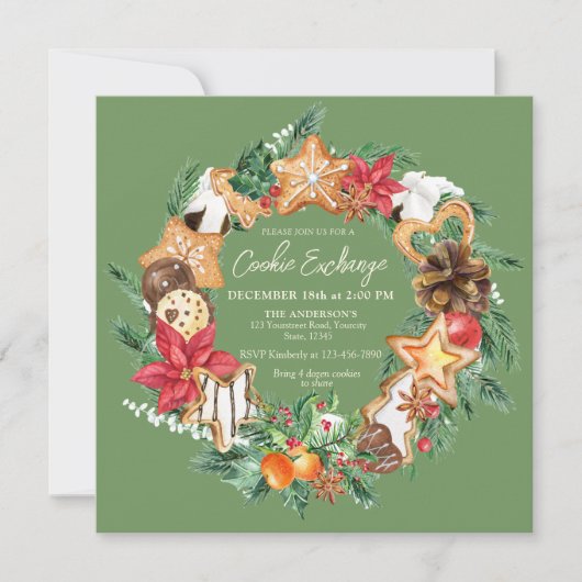Gebakken met liefde Gingerbread Cookies uitwisseli Kaart (Voorkant)