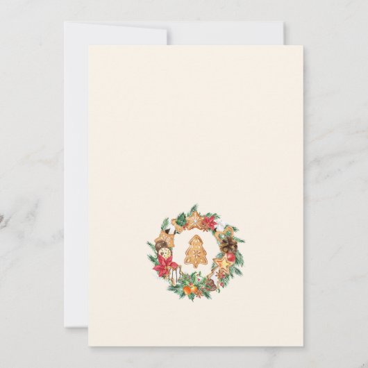 Gebakken met liefde Gingerbread Cookies uitwisseli Kaart (Achterkant)