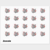 "Gebakken met Liefde" ❤ Hart Sticker (Vel)