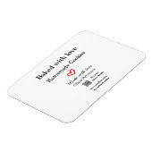 Gebakken met liefde huiskoekjes toevoegen QR gemaa Magneet (Linkerzijde)