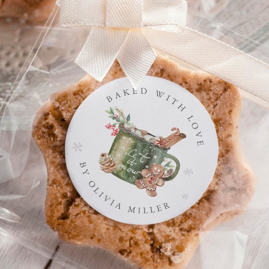 Gebakken Met Liefde Kerst Hot Cacao Sticker