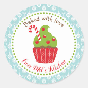 Gebakken met Liefde Kerst stickers
