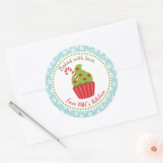 Gebakken met Liefde Kerst stickers (Envelop)