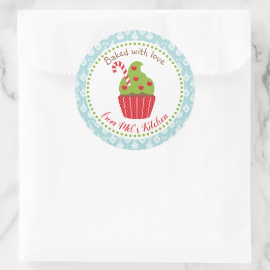 Gebakken met Liefde Kerst stickers (Tas)