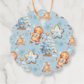 Gebakken met liefde Kerstkoekje Verjaardagsfeest Bedankjes Labels (Achterkant)