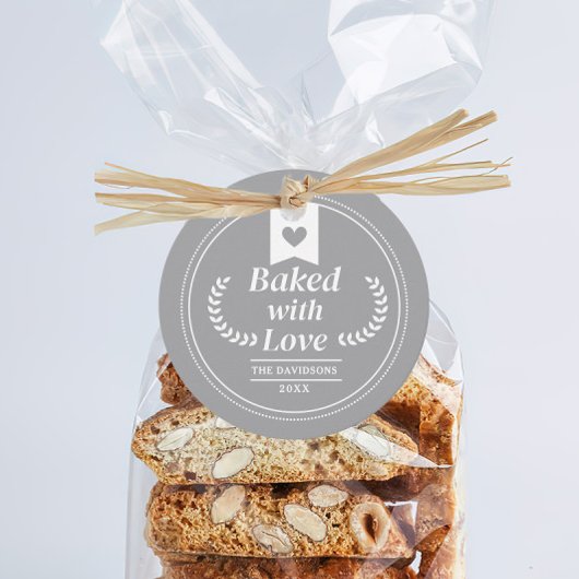 Gebakken met liefde kerstvakantie bakcadeau bedankjes labels