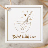 Gebakken met liefde l minimale gebruiksvoorwerp ba bedankjes labels