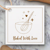 Gebakken met liefde l minimale gebruiksvoorwerp ba bedankjes labels