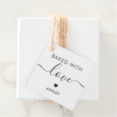 Gebakken met liefde label, Thuisgemaakte cadeaubij Bedankjes Labels (In situ)