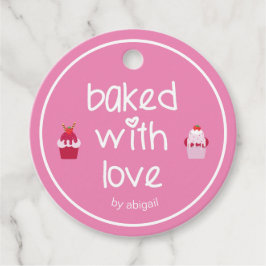 Gebakken met liefde - Leuke aardbei Shortcakes Bedankjes Labels
