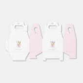 Gebakken met liefde Roze strik Coquette gepersonal Bedankdoosjes (Uitgevouwen)