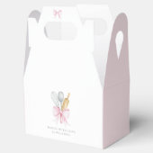 Gebakken met liefde Roze strik Coquette gepersonal Bedankdoosjes (Geopend)