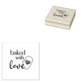 Gebakken met Liefde Rubberstempel (Gestempeld)