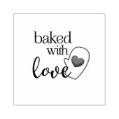 Gebakken met Liefde Rubberstempel (Afrduk)