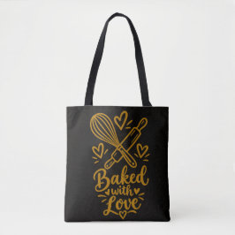 Gebakken met Liefde Schattig Cadeau voor Bakliefhe Tote Bag