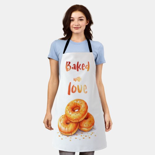 Gebakken met Liefde Schort (Gedragen)