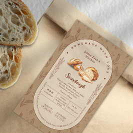 Gebakken met liefde Sourdough Cottage Food Law Lab Rechthoekige Sticker