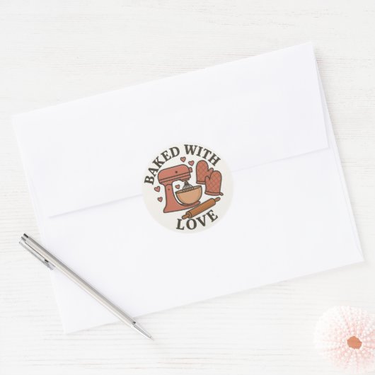  gebakken met liefde Sticker (Envelop)