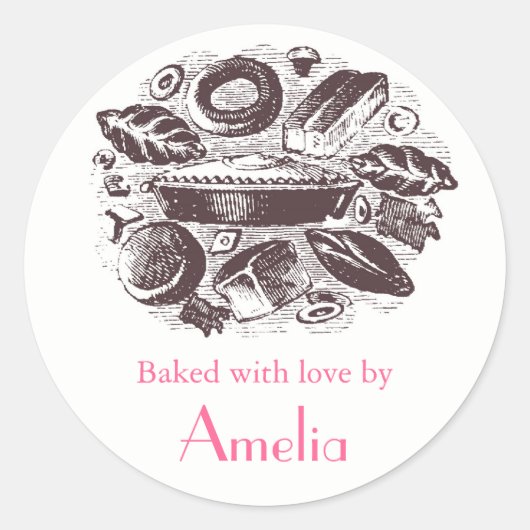 Gebakken met Liefde Stickers (Voorkant)