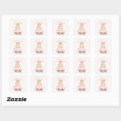 Gebakken met liefde Trouwtaart Sticker (Vel)