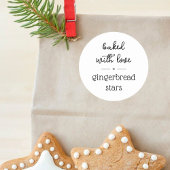 Gebakken met liefde Zelfgemaakte Food Gift Label S