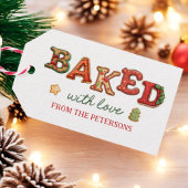 Gebakken met Love Cookie Exchange Party Cadeaulabel