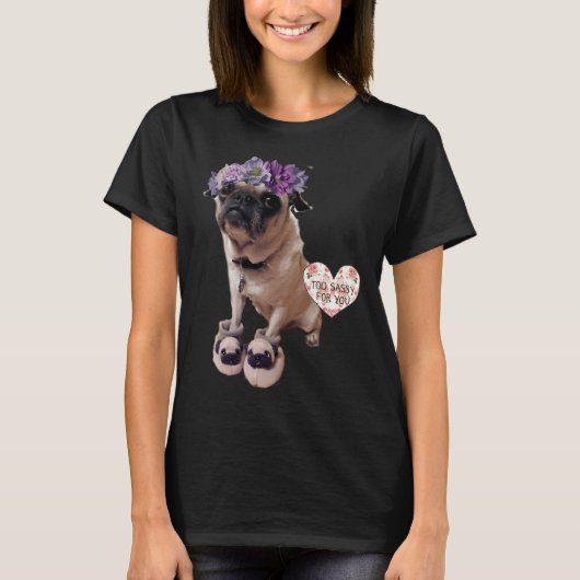 Gebakken Pug T-shirt (Voorkant)