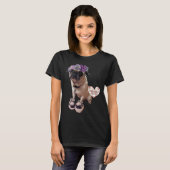 Gebakken Pug T-shirt (Voorkant volledig)