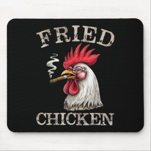 Gebakken Roken Chicken Graphic Weed Mannen Vrouwen Muismat