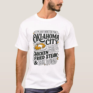 Gebakken Steak en Winderig Weer in Oklahoma City T-shirt