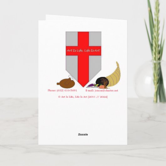 “Gebakken Taarten" Kerstkaart Kaart (Achterkant)