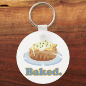 GEBAKKEN tekst baked aardappel Sleutelhanger (Voorkant)