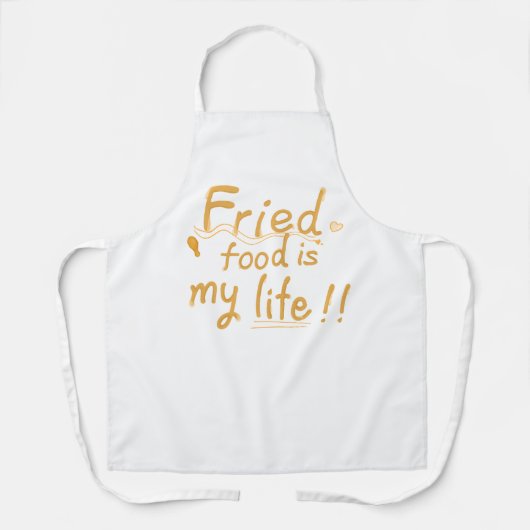 Gebakken voedsel is mijn leven schort (Voorkant)