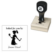 Gebakken voor u aangepaste naam Rubber stempels (Gestempeld)