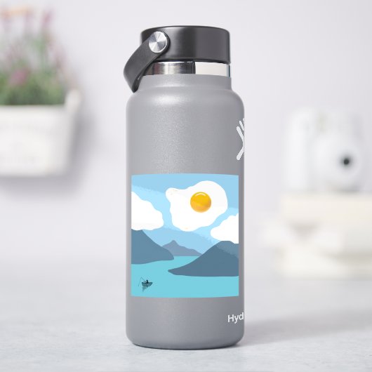 Gebakken zon sticker (HydroFlask)
