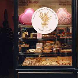 Gebakken zuurdesembrood │Tarweboog Raamsticker