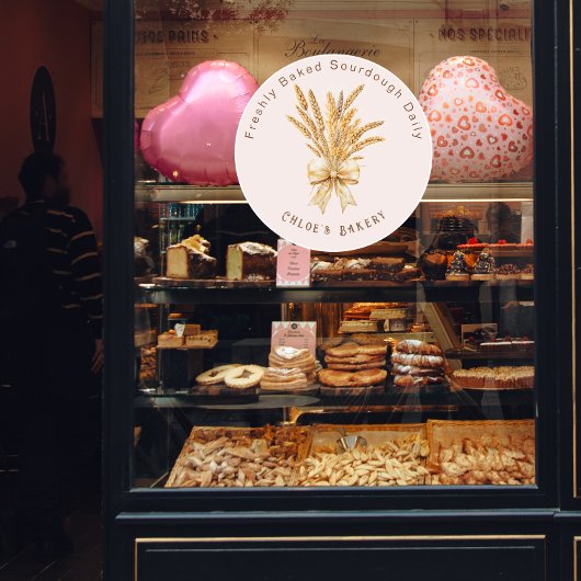 Gebakken zuurdesembrood │Tarweboog Raamsticker