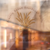 Gebakken zuurdesembrood │Tarweboog Raamsticker (Vel 2)