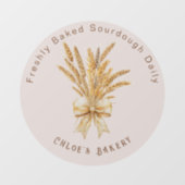 Gebakken zuurdesembrood │Tarweboog Raamsticker (Vel)