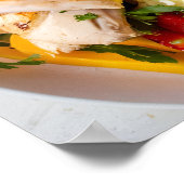 Gebalanceerd Bord met magere eiwitten, hele korrel Poster (Hoek)