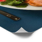 Gebalanceerd Bord van magere eiwitten, volkoreneiw Poster (Hoek)