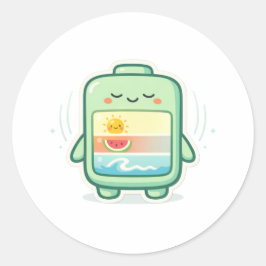 Gebalanceerde modus ronde sticker