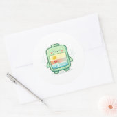 Gebalanceerde modus ronde sticker (Envelop)