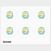 Gebalanceerde modus ronde sticker (Vel)