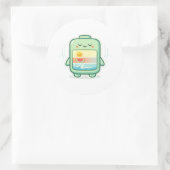 Gebalanceerde modus ronde sticker (Tas)