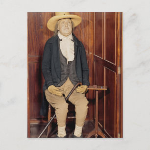 Gebalsemd lichaam van Jeremy Bentham Briefkaart