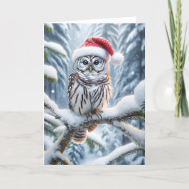 GEBARDE OEHOE KERST - WILDLIFE FEESTDAGEN KAART