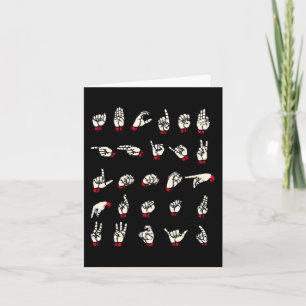 Gebarentaal - Alfabet A tot Z ASL Dove bewustzijn Kaart