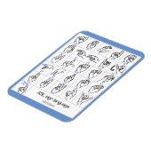 GEBARENTAAL ALFABET magneet (Linkerzijde)